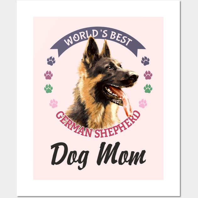 German Shepherd Mom Wall Art by Olgakunz